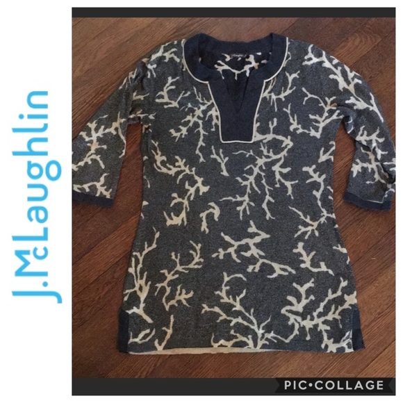 J. McLaughlin Sweaters - J. McLaughlin Metallic Knit Tunic Medium